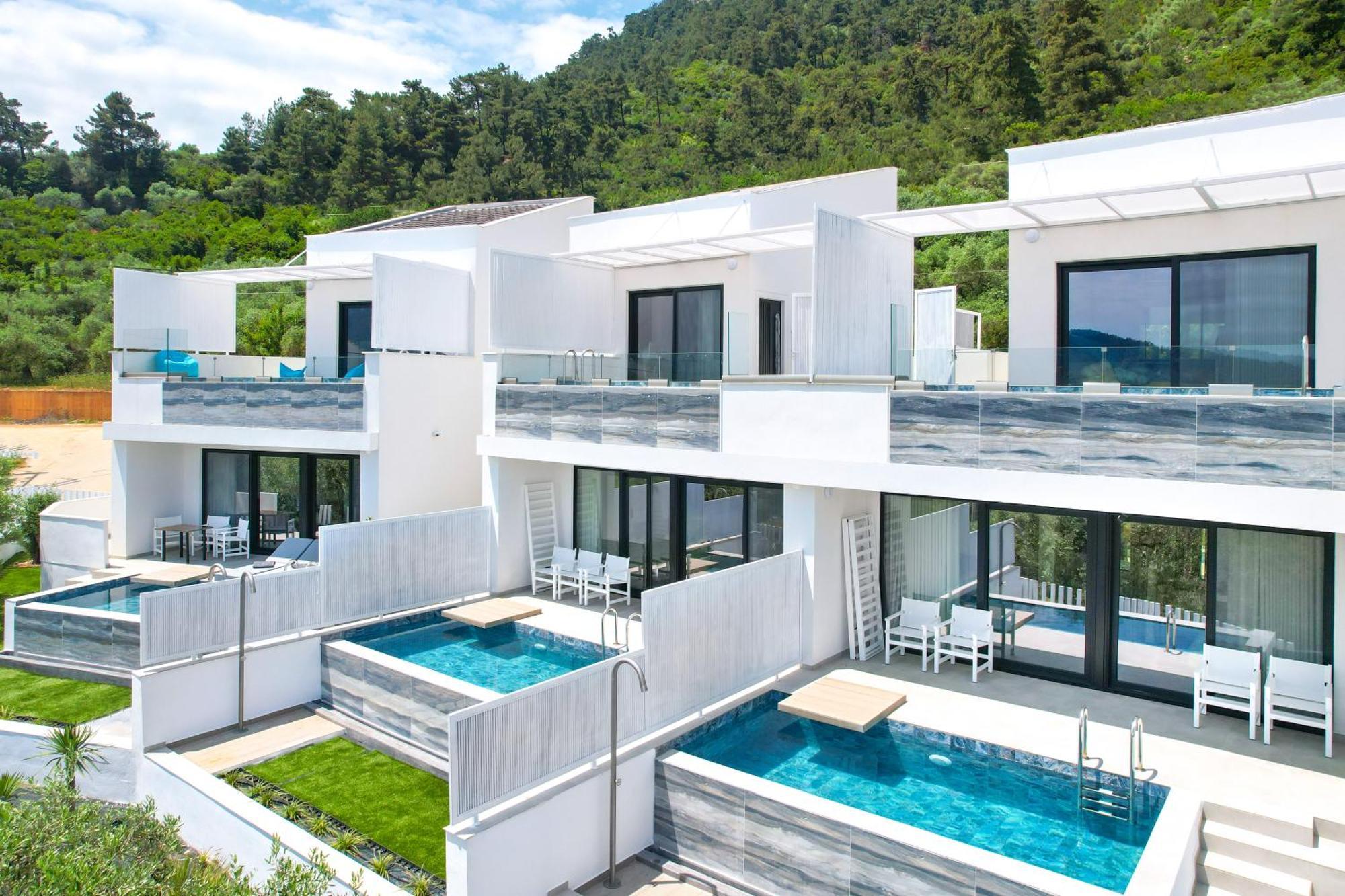 Mythodea Prive Luxury Suites Chrysi Ammoudia Exterior foto